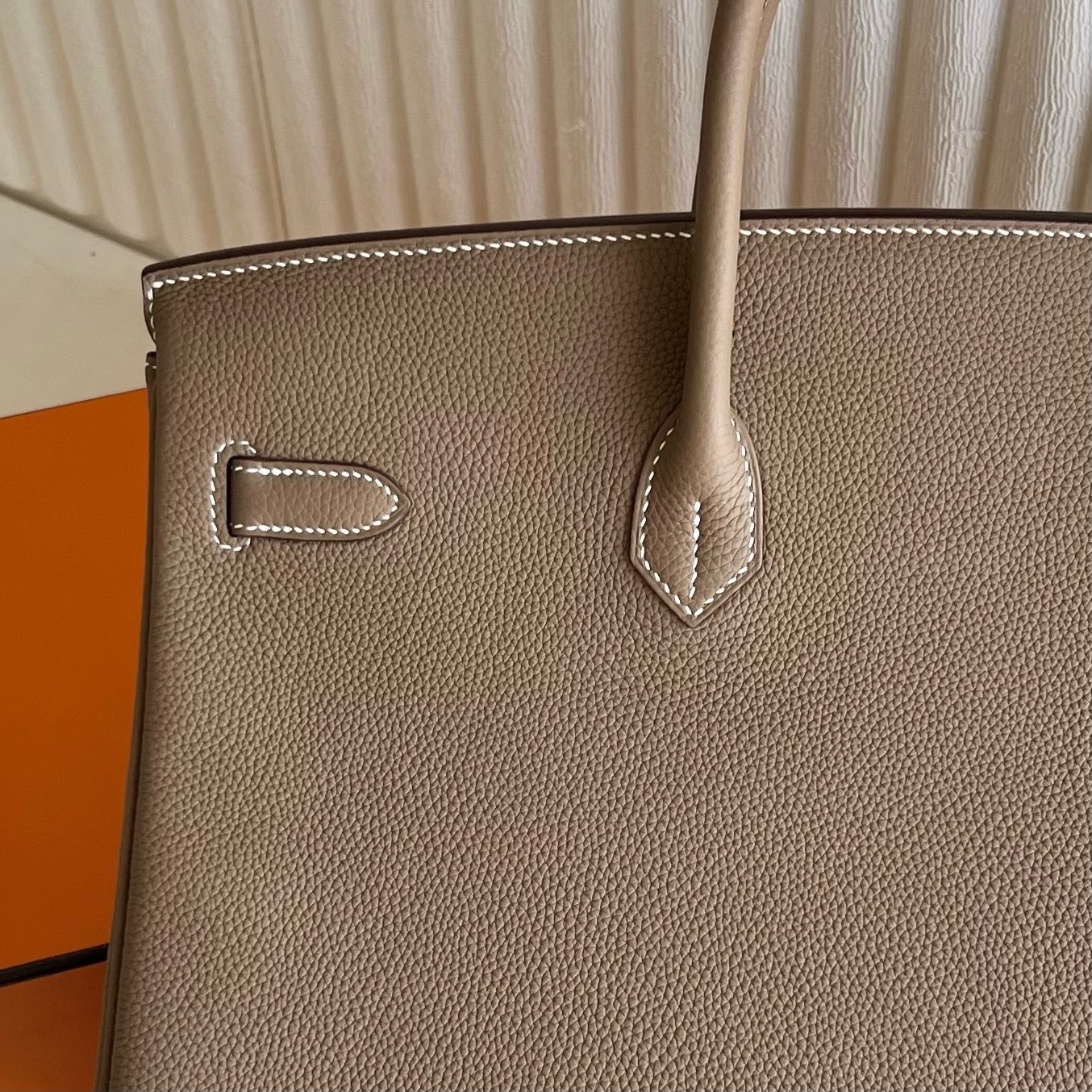 愛馬仕鉑金包圖片大全 Hermes Birkin 40 Togo Leather Etoupe大象灰 銀色五金