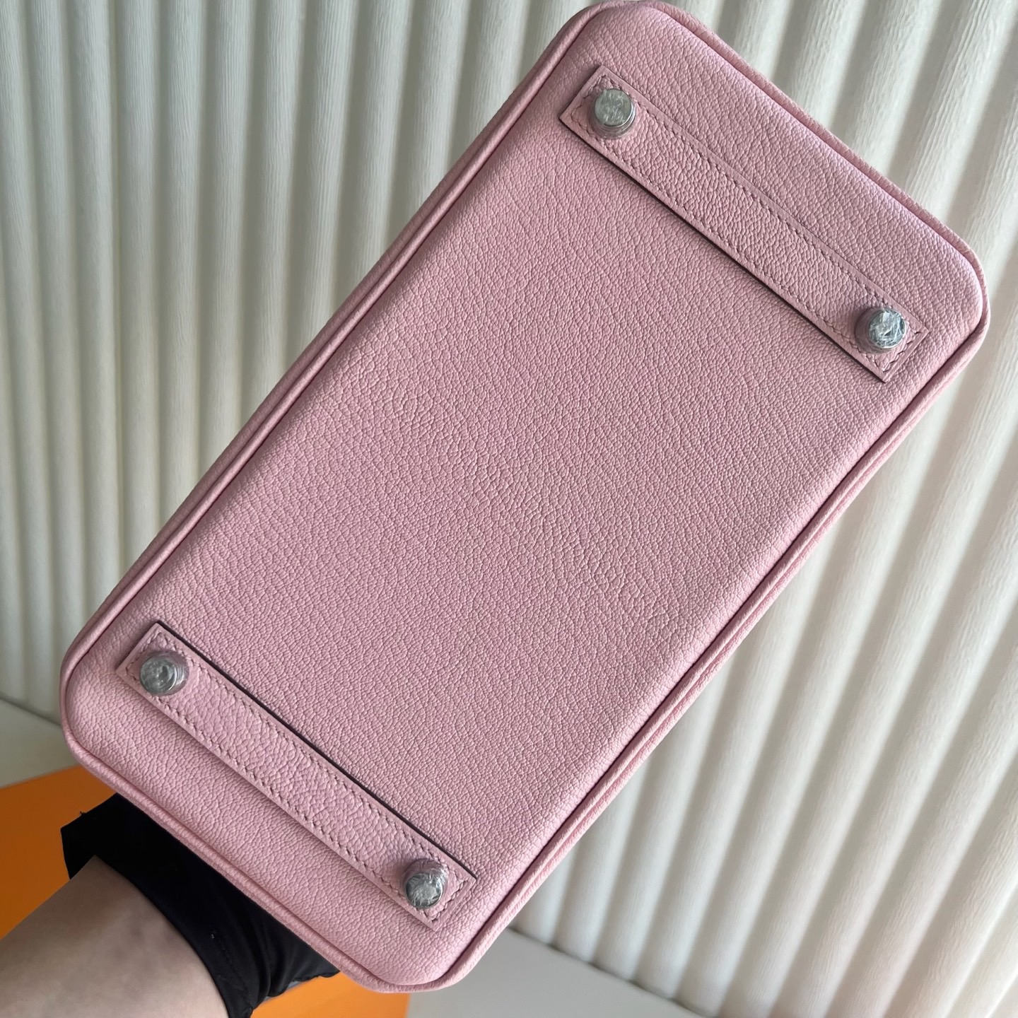 愛馬仕鉑金包25寸價格及圖片 Hermes Birkin 25 Chevre Rose Sakura新粉色內拼 Pearl Grey珍珠灰